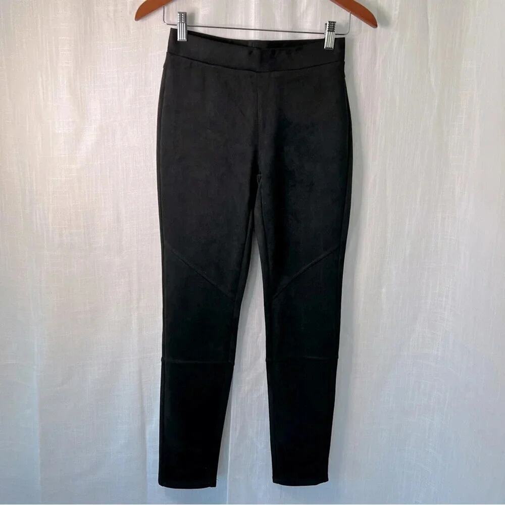Philosophy Black Faux Suede Pants